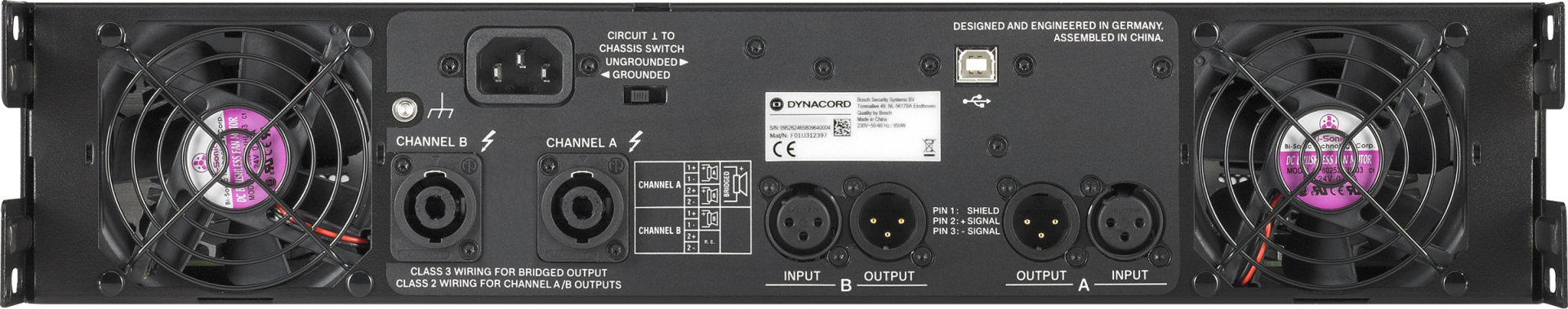 L1300FD DSP 2 x 650 w power amplifier for live performance