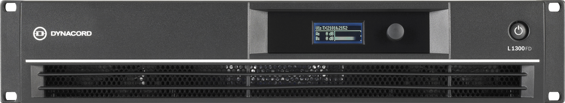 L1300FD DSP 2 x 650 w power amplifier for live performance