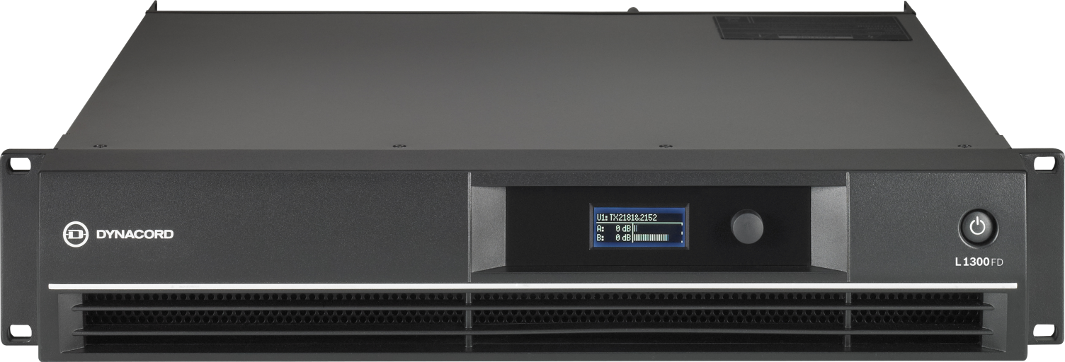 L1300FD DSP 2 x 650 w power amplifier for live performance 