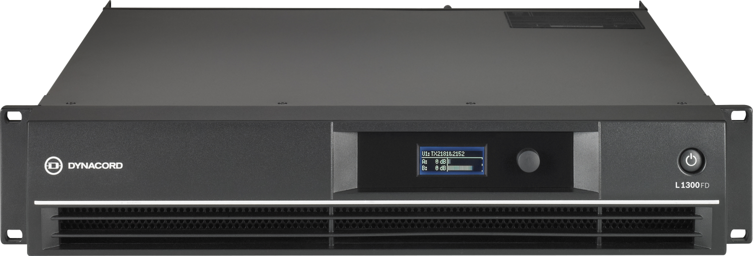 L1300FD DSP 2 x 650 w power amplifier for live performance