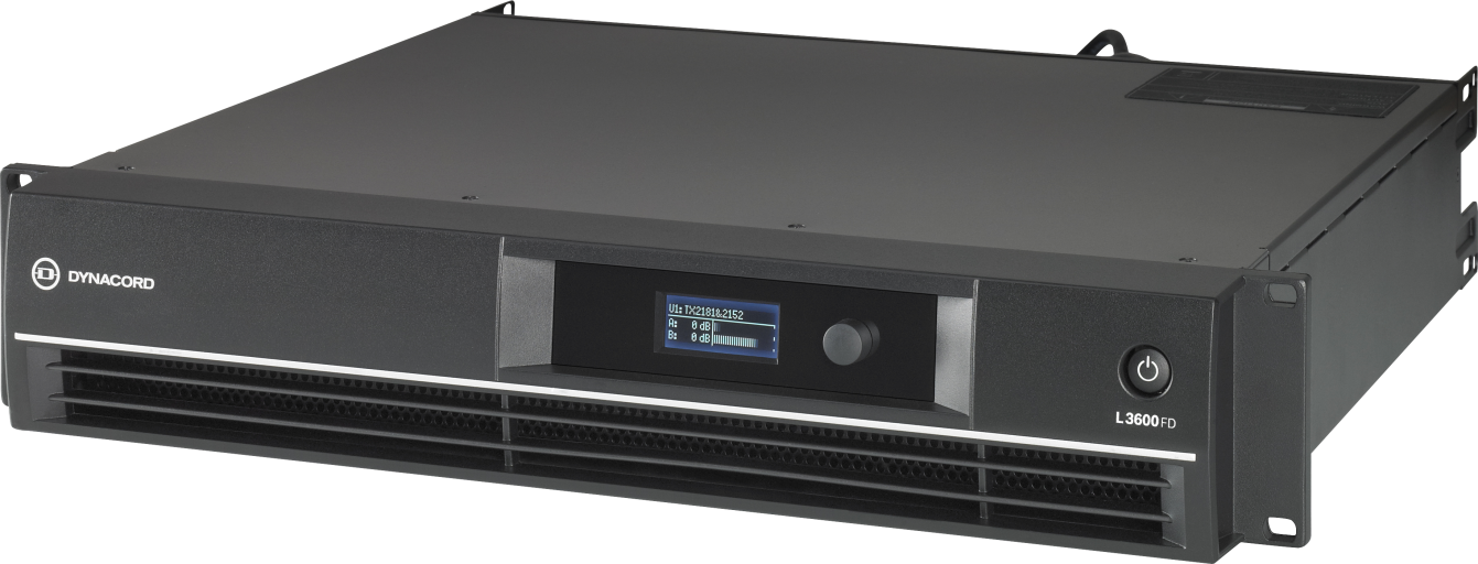 L3600FD DSP 2 x 1800 w power amplifier for live performance applications by  Dynacord