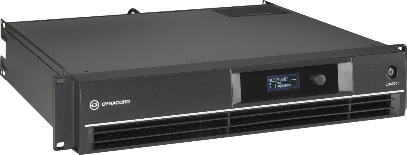 L3600FD DSP 2 x 1800 w power amplifier for live performance applications by  Dynacord